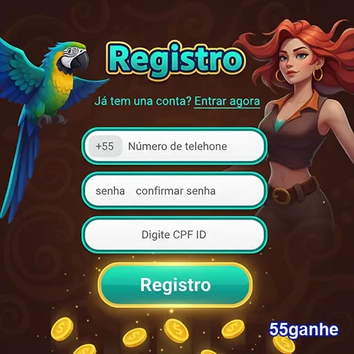 Imagem sobre registro de cadastro VIP no 55ganhe, destacando benefícios exclusivos.